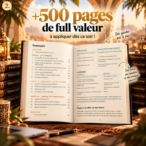 10 Business Halal pour devenir libre